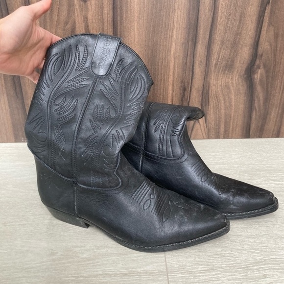 Vintage Shoes - Cowboy leather boots
